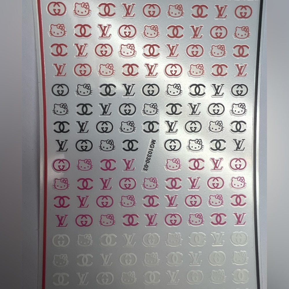 HELLO KITTY NAIL STICKER